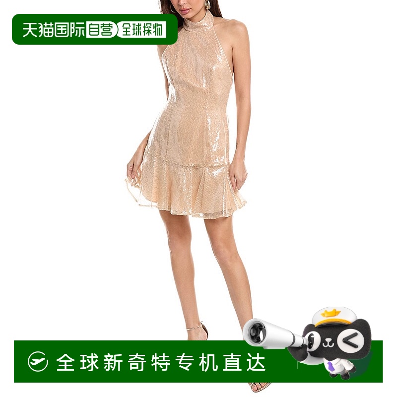 自营 Milly Rochel 亮片迷你连衣裙 - 金色 美国奥莱直发