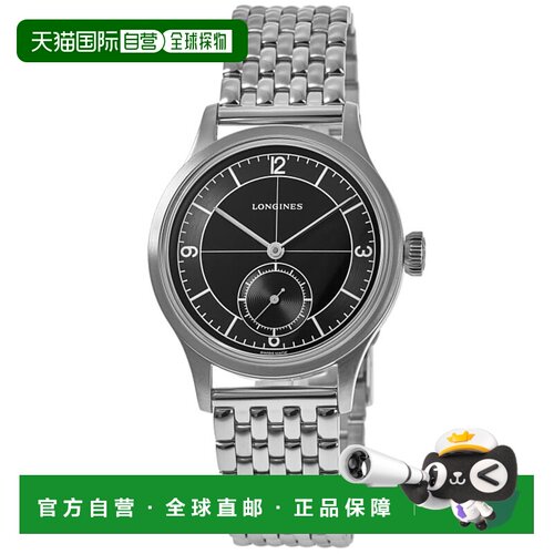 自营Longines Heritage Classic Sector Black Dial Steel Men's