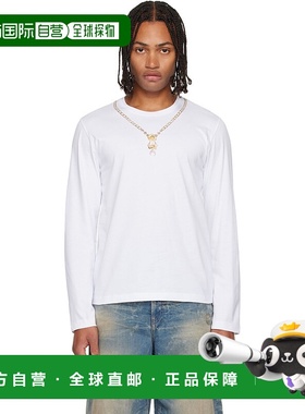 1h可退 香港直邮潮奢 Marine Serre 男士 白色 Trompe L'oeil Jew