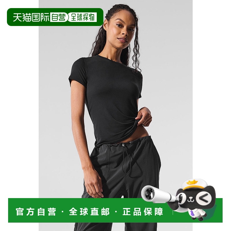 1h可退 美国直邮AloYoga瑜伽AllDay运动女士T恤W1430R短袖针织