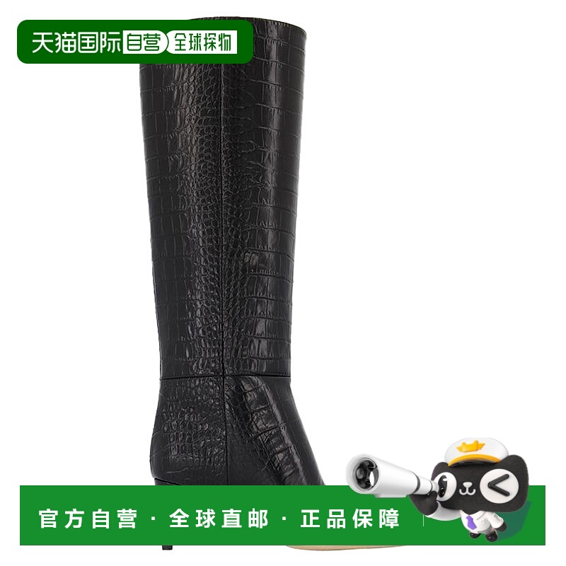 自营paris texas细高跟鞋60码靴-巴黎得克萨斯州-皮革-黑色-黑色