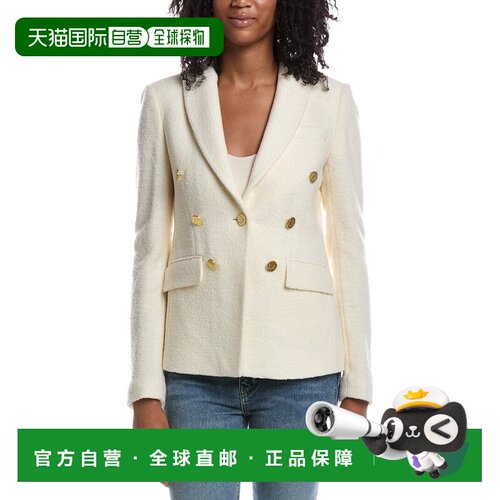 自营J.McLaughlin Genevieve Blazer-白色 美国奥莱直发外套
