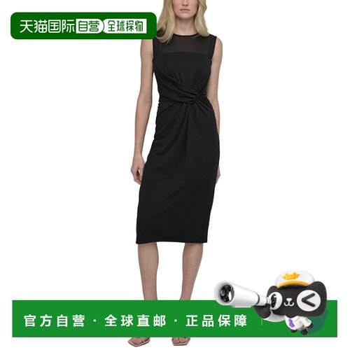 自营DKNY Sheath Dress - Black  连衣裙包臀裙美国奥莱直发