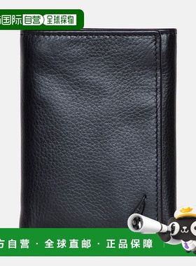 自营 Nautica/诺帝卡 男士 Leather Trifold Passcase Wallet tru