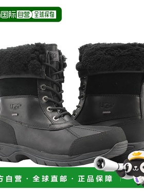 自营 UGG澳大利亚Butte黑色防水皮革男式冬季靴子5521-BLK-黑色