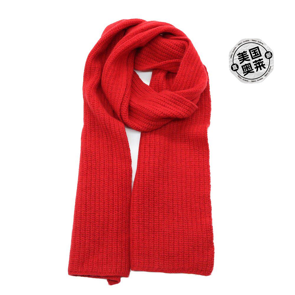 portolano羊绒缝制围巾 - rosso cilegia 【美国奥莱】直发