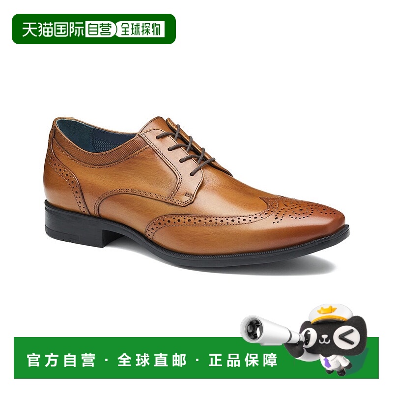 自营Johnston & Murphy Gibbons Wingtip Leather Oxford - brown
