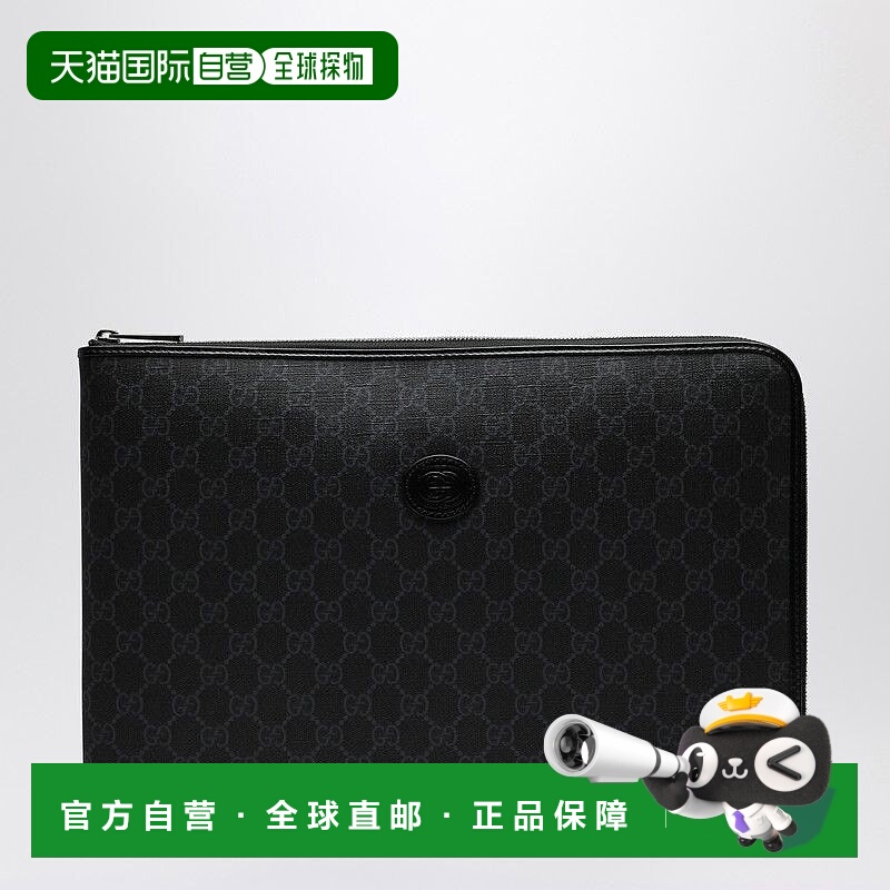 1h可退 香港直邮潮奢 Gucci 古驰 男士 GG 中号手拿包 79211792TC