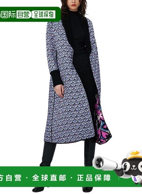 自营 Diane von Furstenberg Loana 双面大衣 - 紫色 美国奥莱直