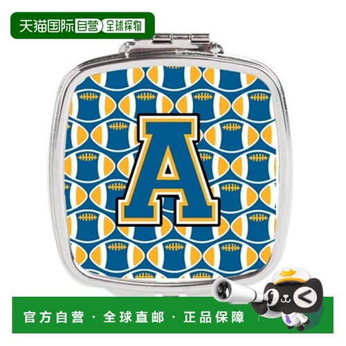 自营Carolines Treasures CJ1077-ASCM 字母 A 足球蓝色和金正品