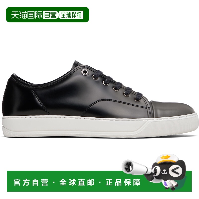 1h可退 香港直邮潮奢 Lanvin 朗雯 男士 黑色 DBB1 Gradation Lea