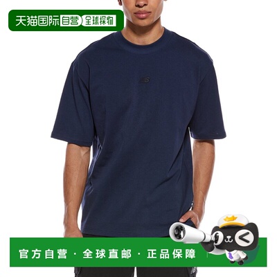 自营New Balance Oversized Tonal T-Shirt - navy 美国奥莱直发