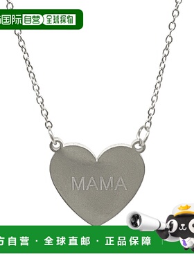 自营 Adornia Mama Heart 项链 银 - 银白色吊坠 美国直发奥莱