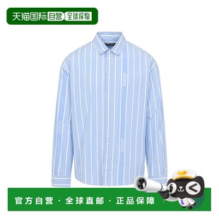 蓝色 口细节对比 美国奥莱直发 袖 自营jacquemus浅蓝色纽扣衬衫