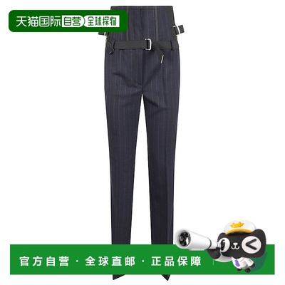 自营pinkoPinstriped High-Waisted Trousers With Boning Detail