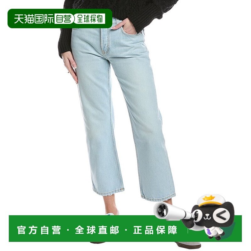 自营 redoneRE/DONE Easy Straight Acqua Crop Jean - blue 美国