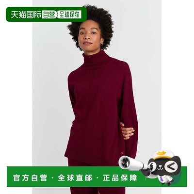 自营chinti & parkerClaret Wool-Cashmere Relaxed Rollneck Swe