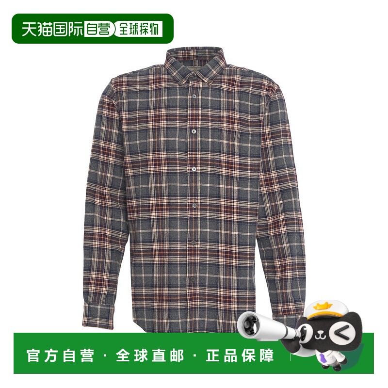 自营portuguese flannel奥古斯塔衬衫-灰色 美国奥莱直发