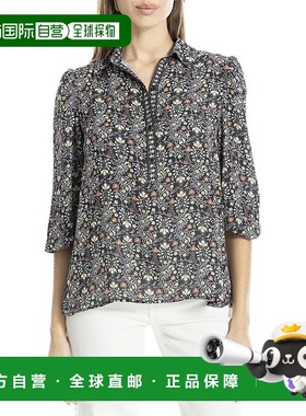 自营 Max Studio 3/4袖衬衫-黑色 美国奥莱直发