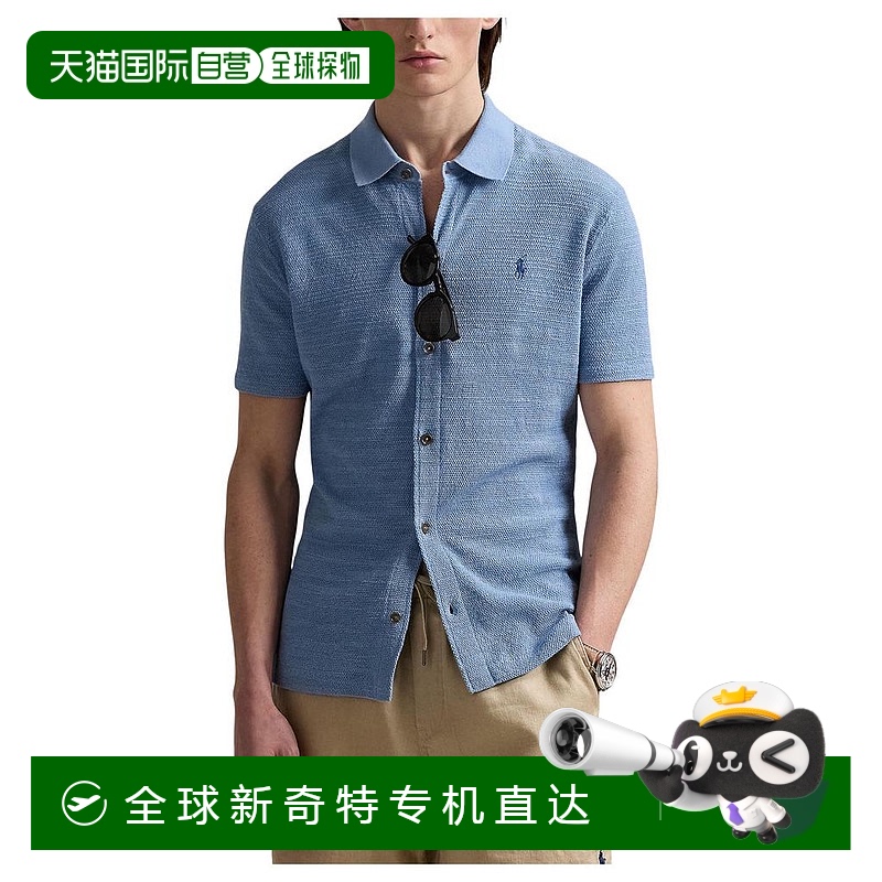 1h可退 【美国直邮】ralph lauren 男士 衬衫亚麻短袖麻衬衫开衫