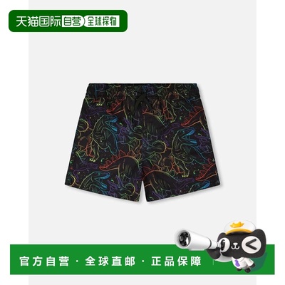 自营deux par deuxSwim Trunks Black Dinosaur Print - black di