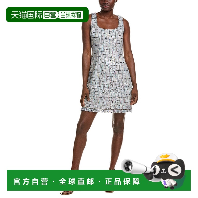 自营 Kobi Halperin Novi Tweed迷你连衣裙-蓝色 美国奥莱直发