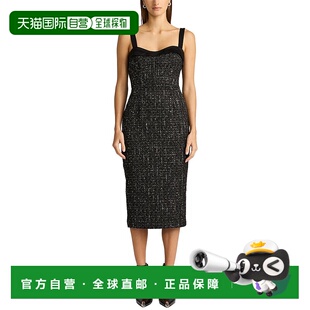 自营 Posen斜纹羊毛混纺迷笛连衣裙 黄色 美国奥莱直发 Zac