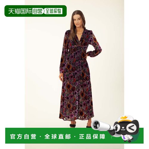 自营hale bobAlice Silk Maxi Dress - black 美国奥莱直发连衣裙