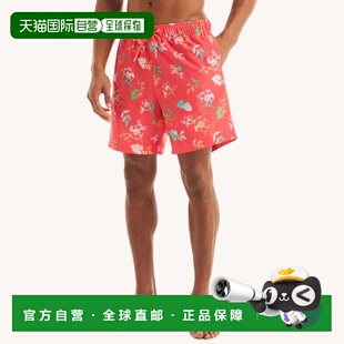 自营Nautica Dry cruise 美 Quick coral Printed Mens Swim