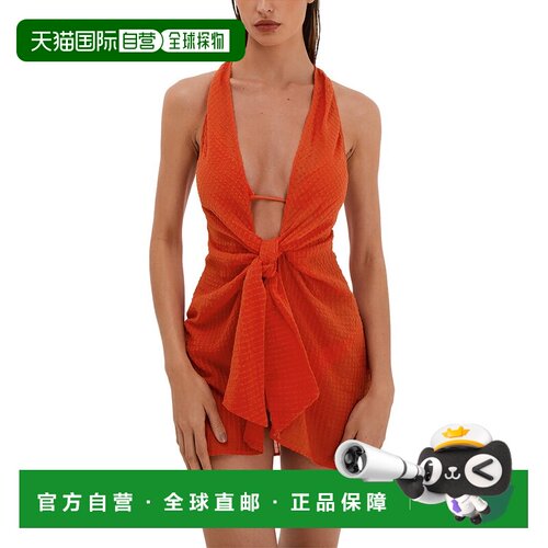 自营ViX Mita Sheer Cover-Up - orange 美国奥莱直发泳衣
