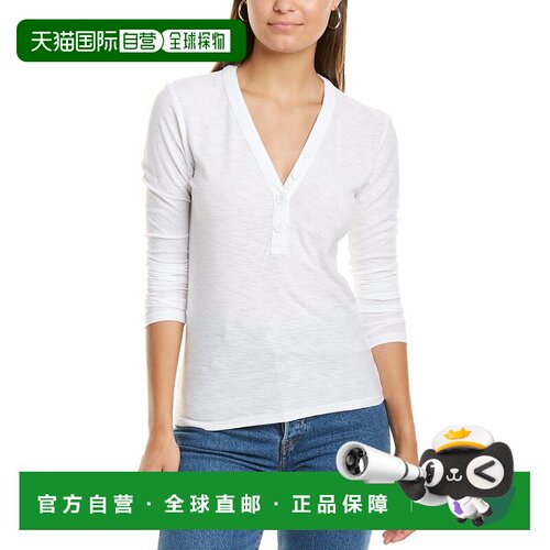 自营James Perse Henley上衣-白色 美国奥莱直发