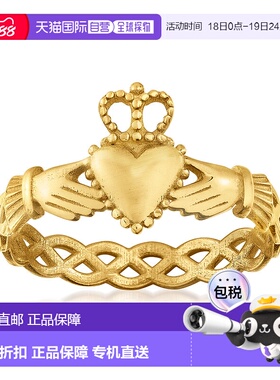 自营 Ross-Simons 意大利 14 克拉黄金克拉达戒指 黄色 美国奥莱