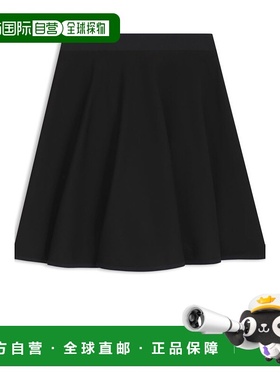 自营bossMini skirt in stretch jersey - black 美国奥莱直发