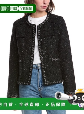 自营 rag & bone碎骨Mirabelle粗毛混纺夹克-黑色 美国奥莱直发