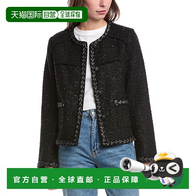 自营 rag & bone碎骨Mirabelle粗毛混纺夹克-黑色 美国奥莱直发