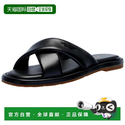 自营Kate Spade New York Rio Crisscross Slide黑色KH360-BLK女-
