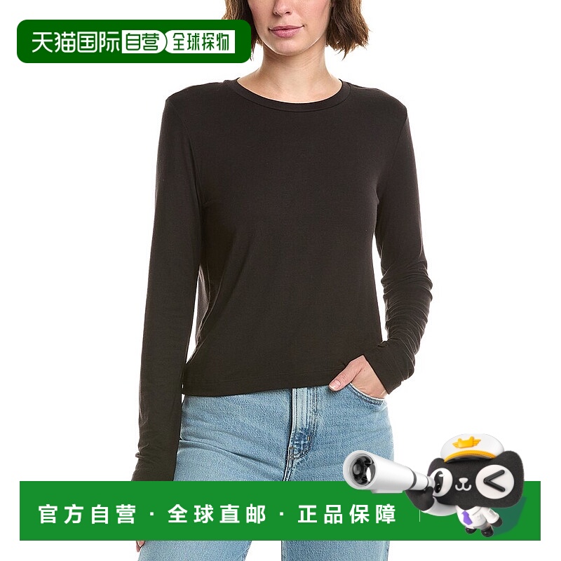 自营velvet by graham & spencerGraham&Spencer天鹅绒T恤-黑色