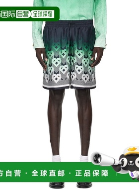 1h可退 香港直邮潮奢 Casablanca 男士 黑色 & 绿色 Gradient Mon