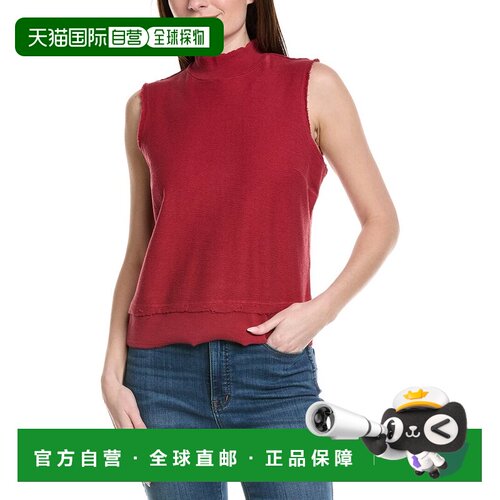 自营XCVI Isolde Mock Neck Tank - red 美国奥莱直发背心