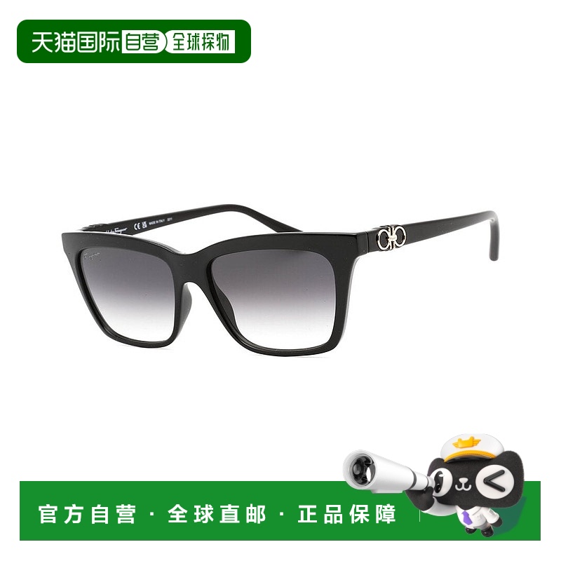 自营 salvatore ferragamo菲拉格慕女式SF1027S 55mm太阳镜-黑色