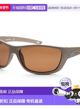 自营Skechers 男式 63 毫米哑光金太阳镜 - 哑光金 美国奥莱直发