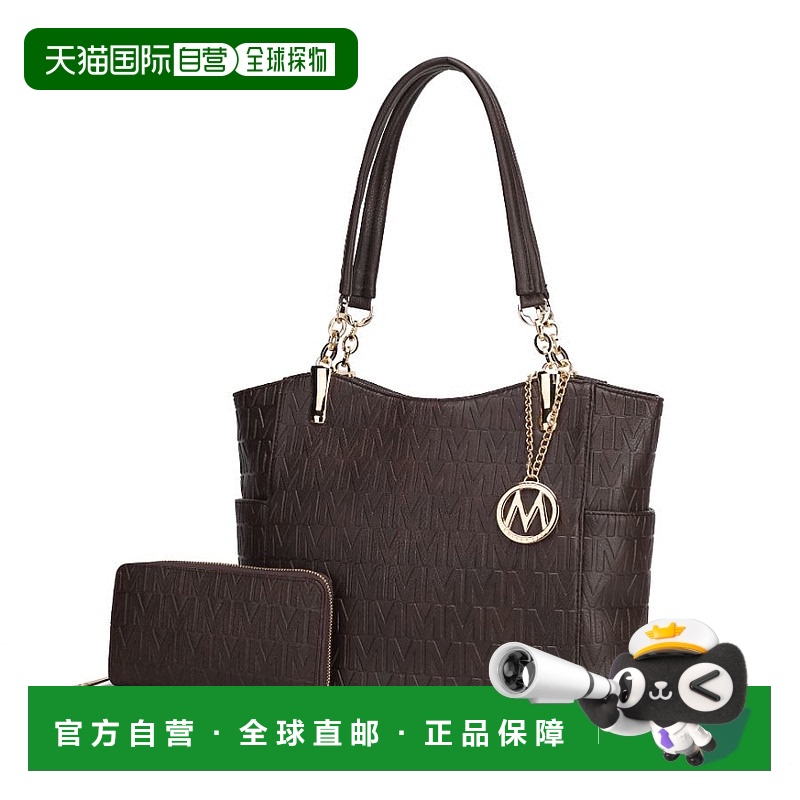 自营 mia k collectionAllison 纯素皮革 2 件托特包和钱包手提包