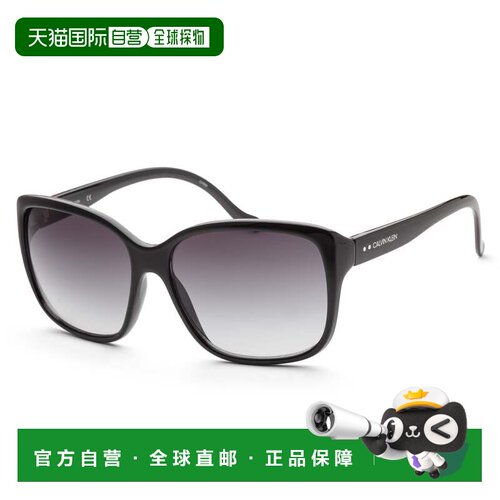 自营Calvin Klein Women's 60mm Black Crystal Sunglasses - bla