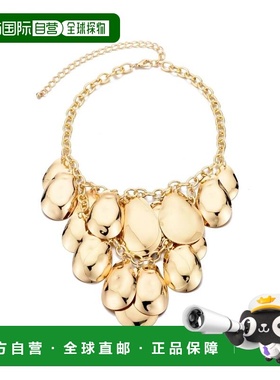 自营adornia镀金花瓣背带项链-金色 美国奥莱直发