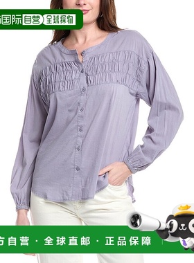 自营Splendid Katerina Blouse - blue 美国奥莱直发