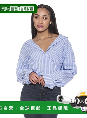 自营 alexia admorTammi 秋款衬衫 蓝色条纹 美国奥莱直发