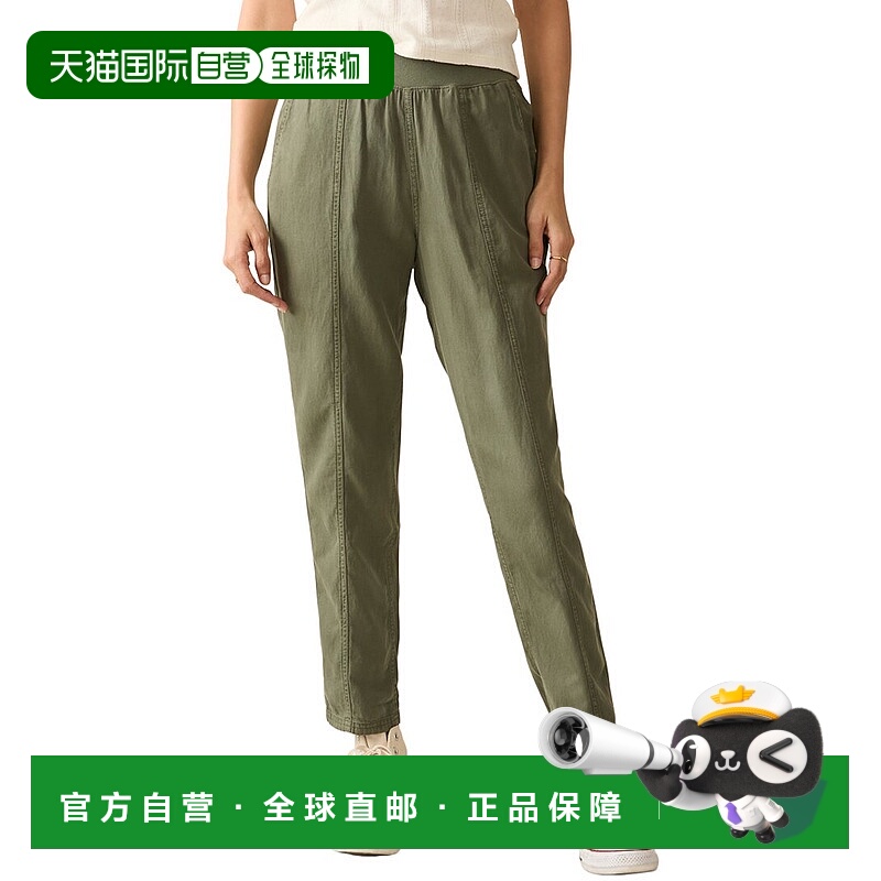 自营Faherty Arlie Linen-Blend Pant - thyme 美国奥莱直发