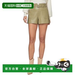 自营PAIGE Jonas Short Dark Brushed Olive Jean - green 美国奥