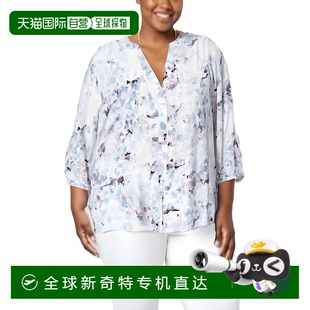 自營(yíng) 紐扣前襯衫 宮殿花瓣 美國(guó)奧萊直發(fā) nydj更多女式