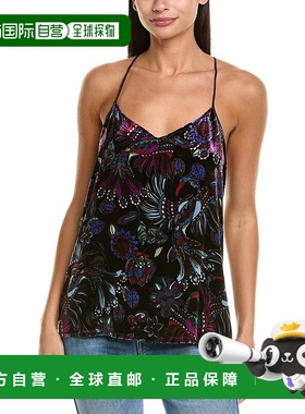 自营 johnny was约翰尼是丝绒混纺背心-黑色 美国奥莱直发上衣